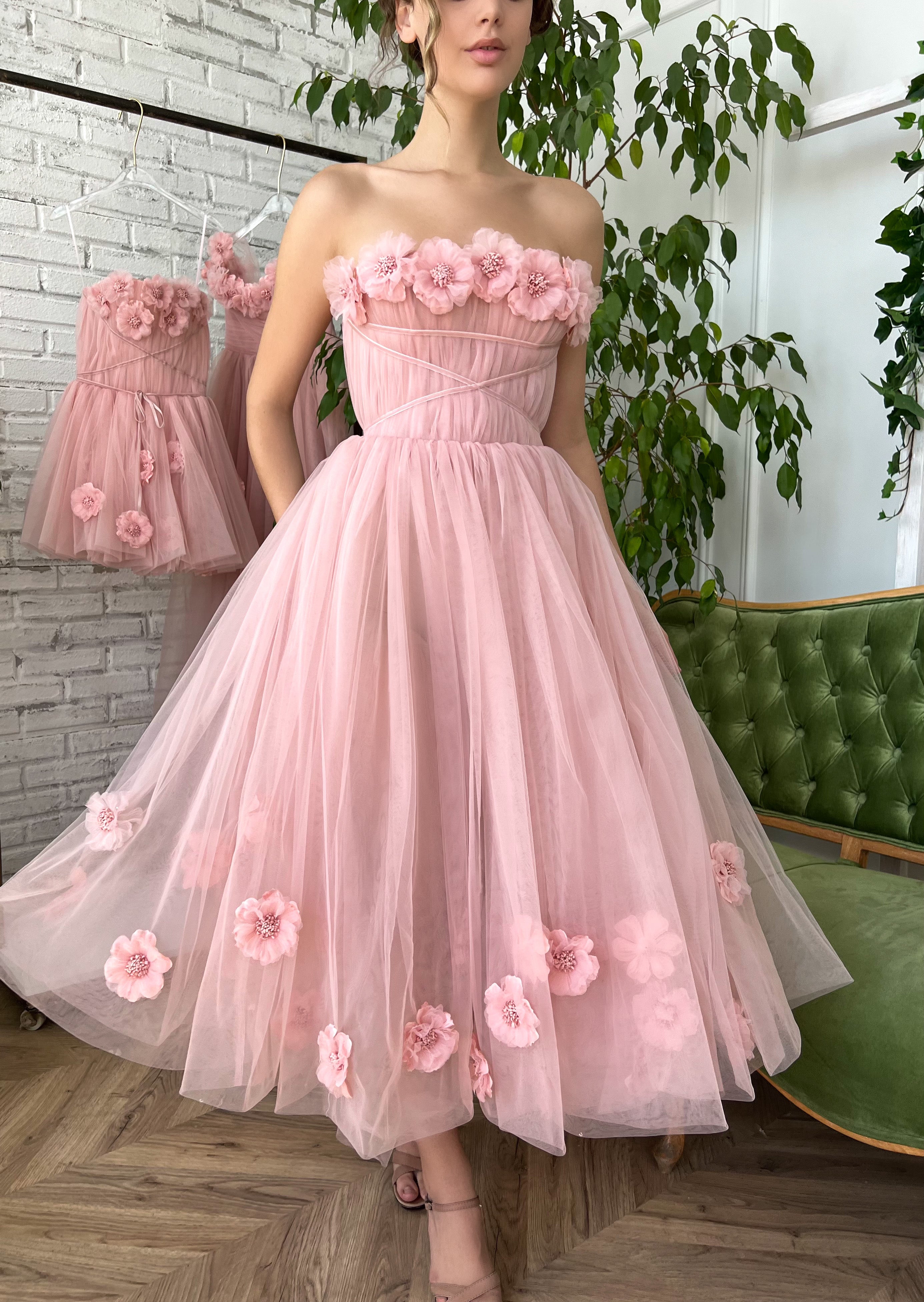 Rose Princess Dress - Pink Blush