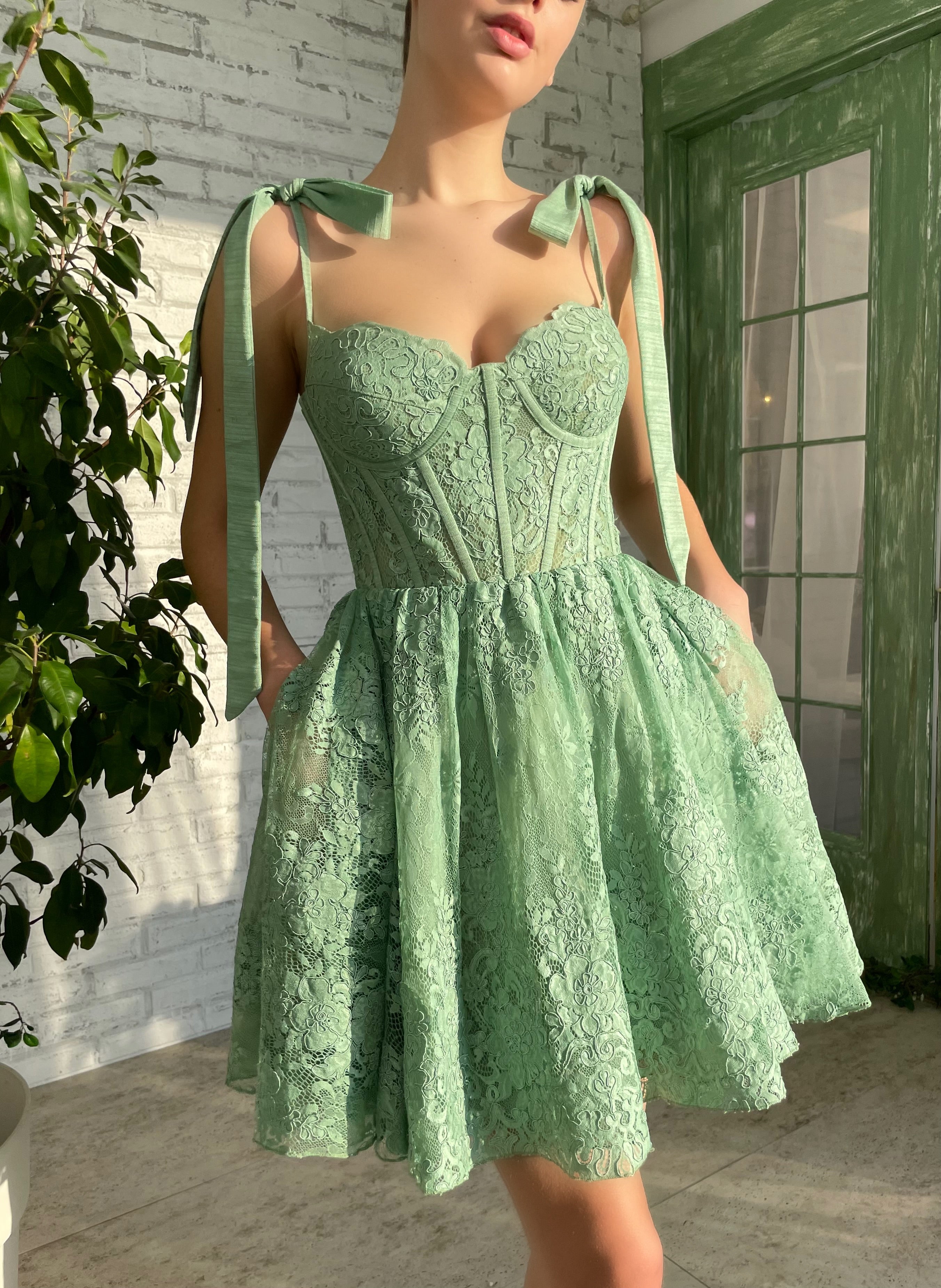 Mint Green Lace 
