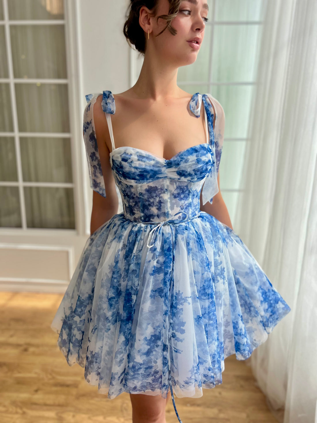 Indigo Sky Mini Dress | Teuta Matoshi