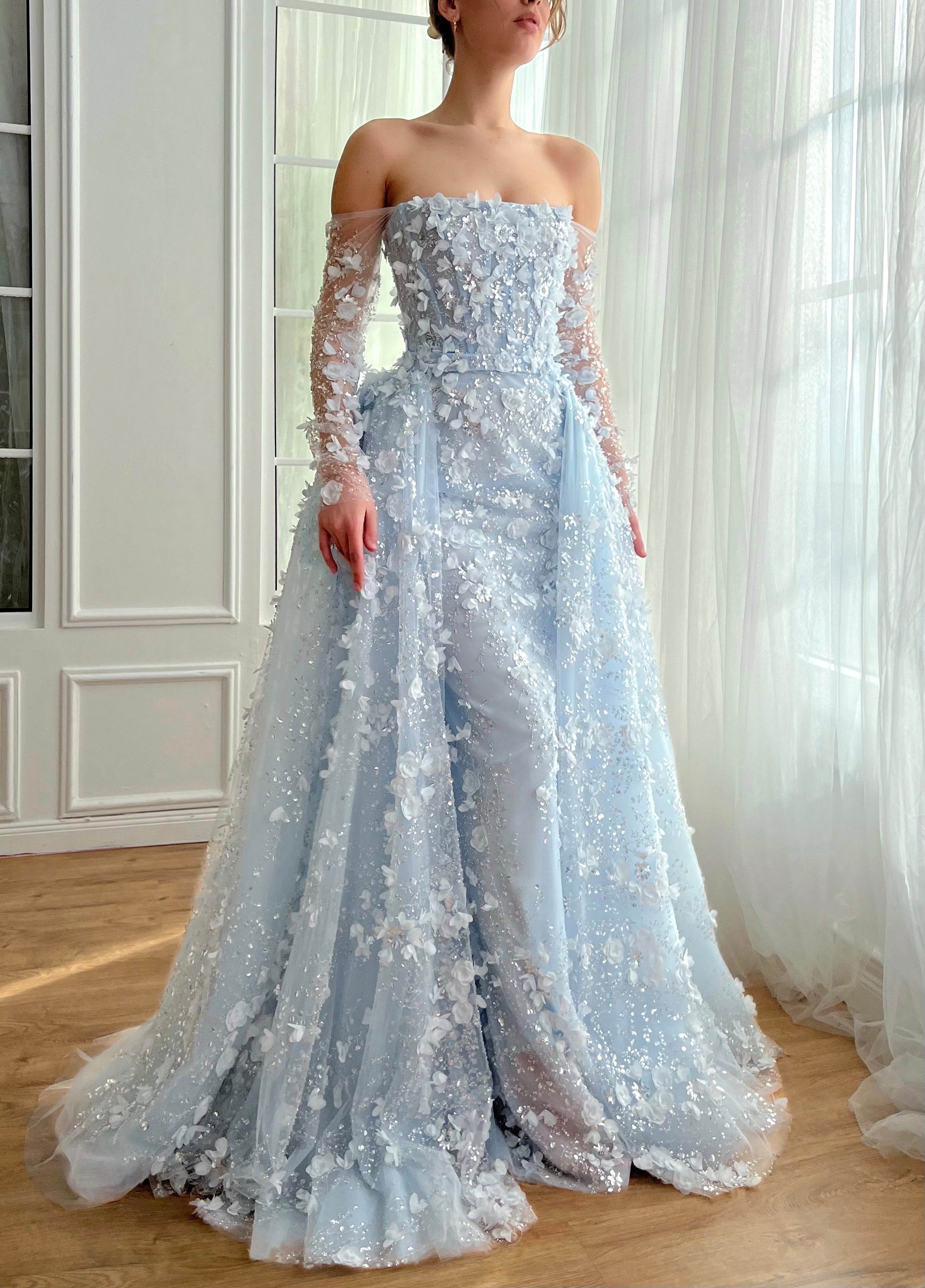 Baby Blue Serenade Gown Teuta Matoshi