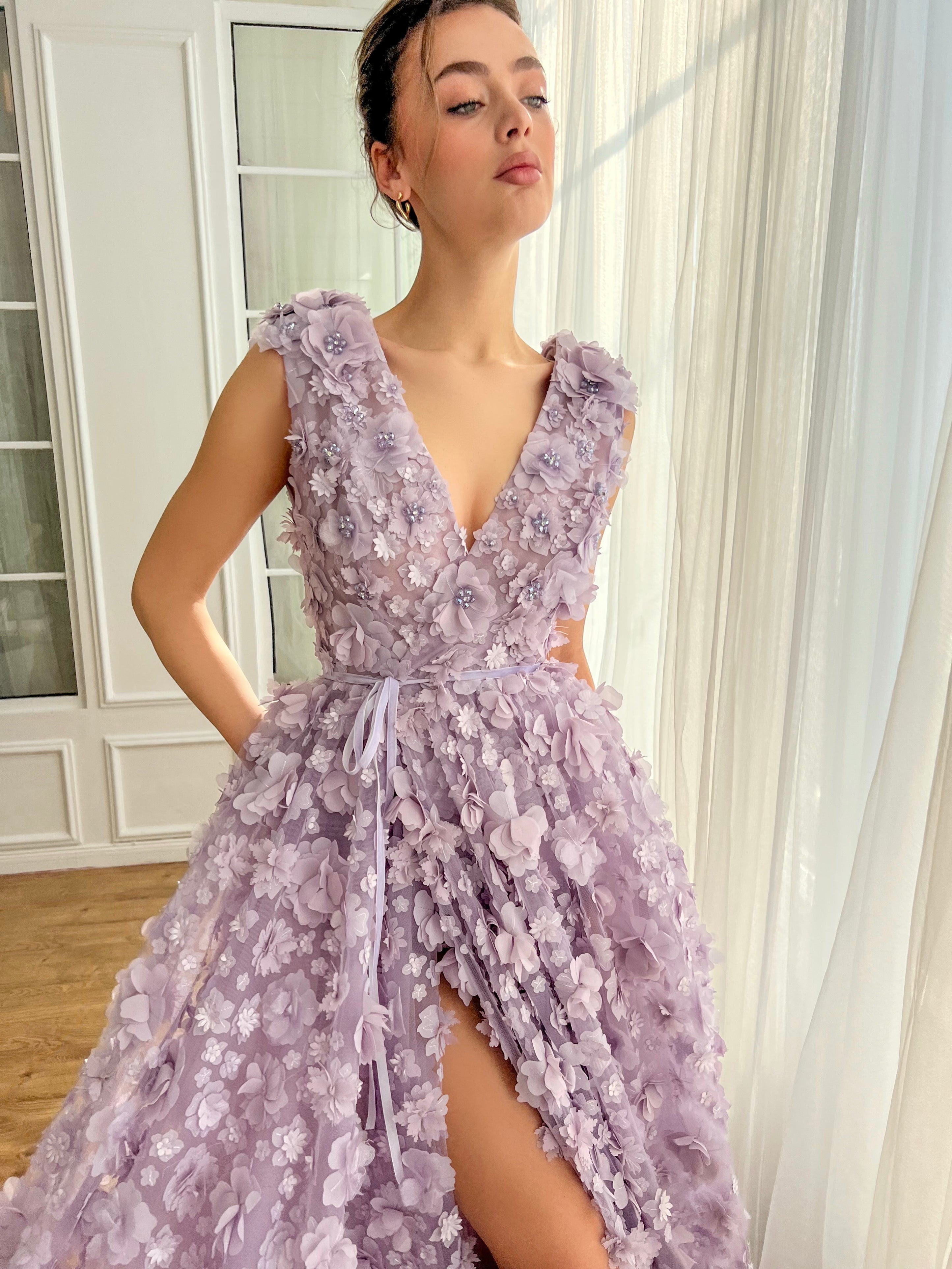 Lavender Petal Dreamy Gown | Teuta Matoshi