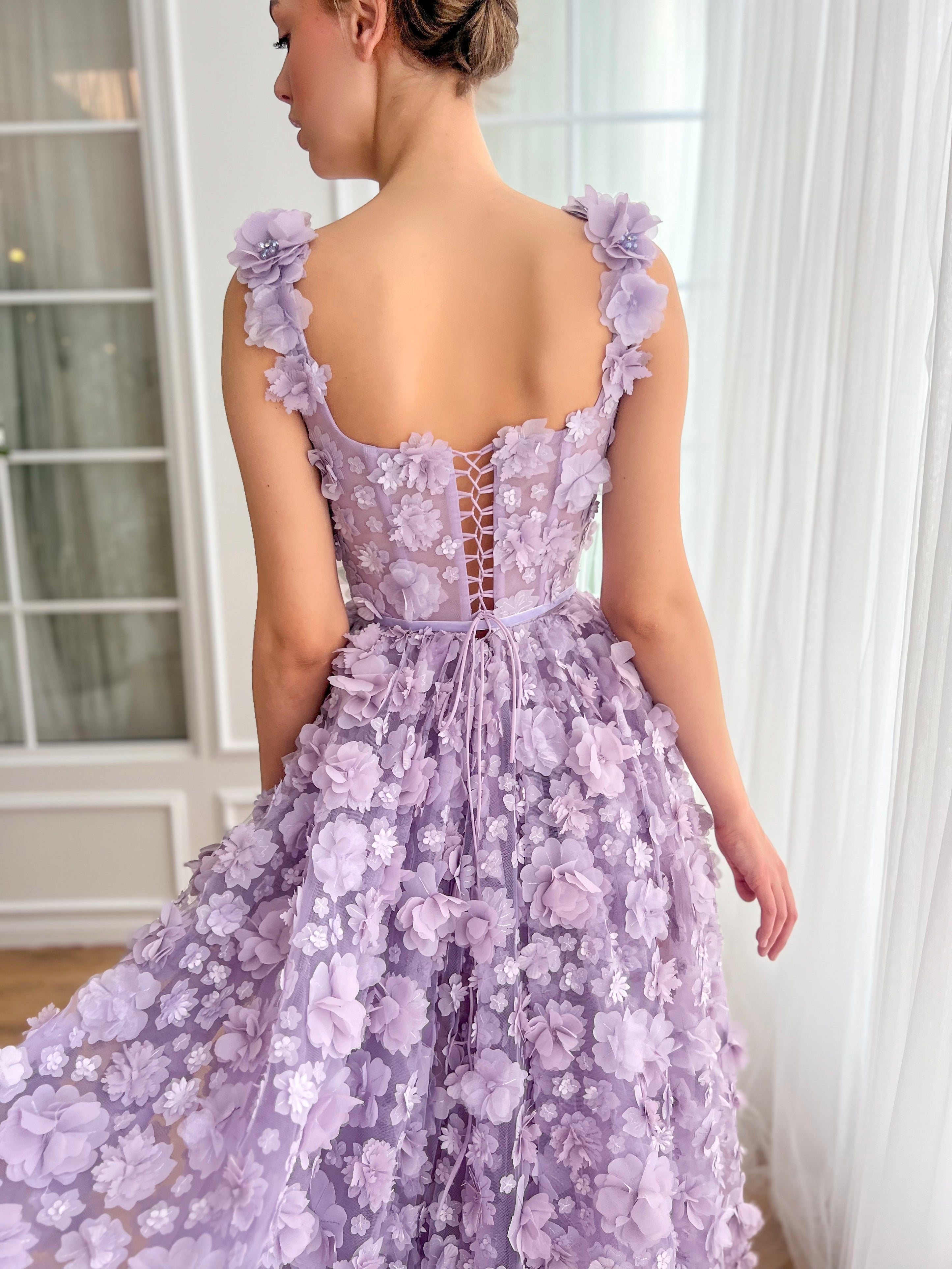 Lavender Petal Princess Gown | Teuta Matoshi