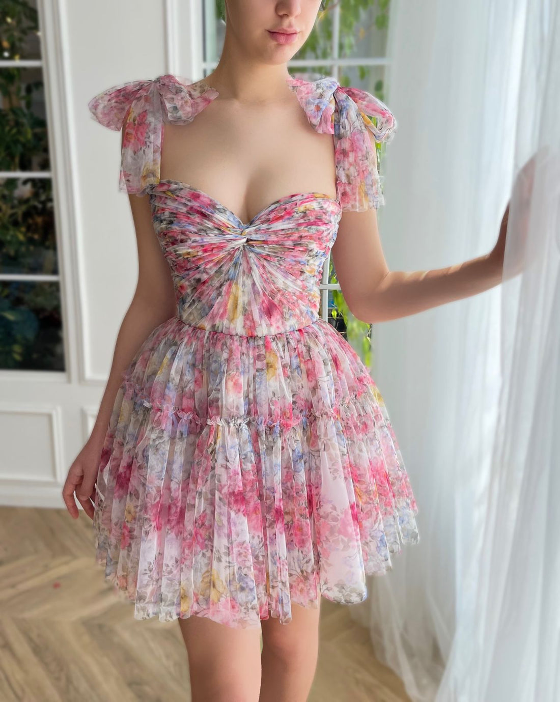 Whispering Petal Mini Dress | Teuta Matoshi