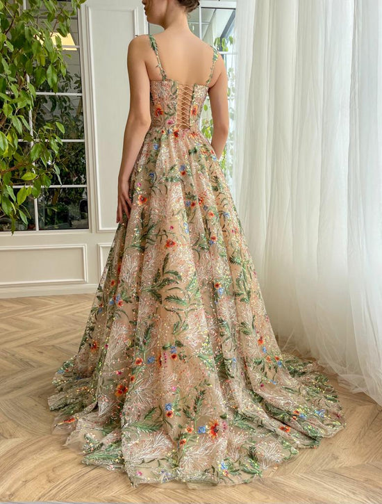 Whispering Forest Corset Gown | Teuta Matoshi