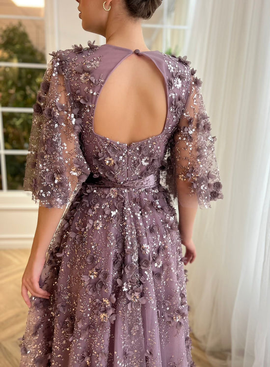 Mauve Posh Gown | Teuta Matoshi