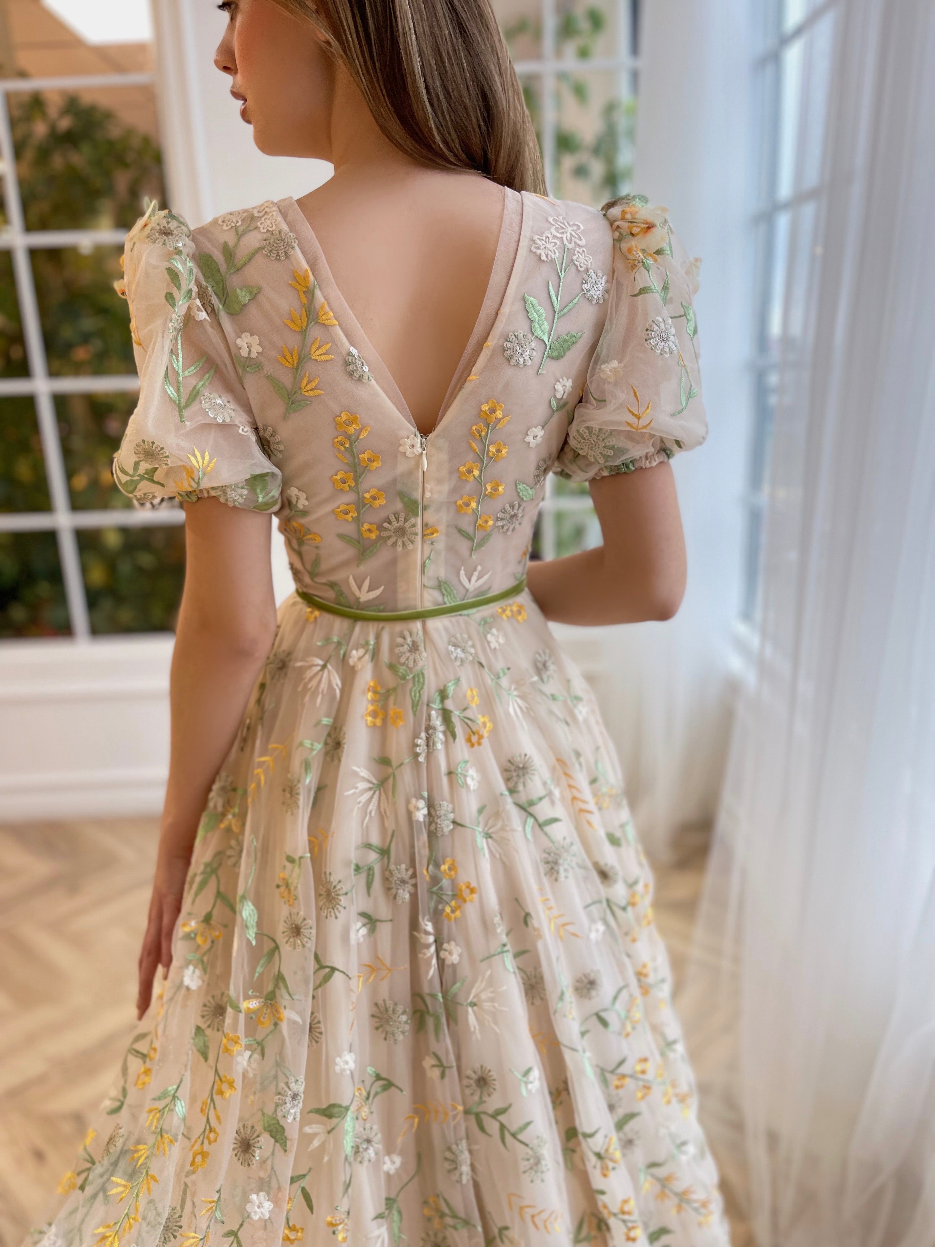 Whimsical Blossom Lace Dress
