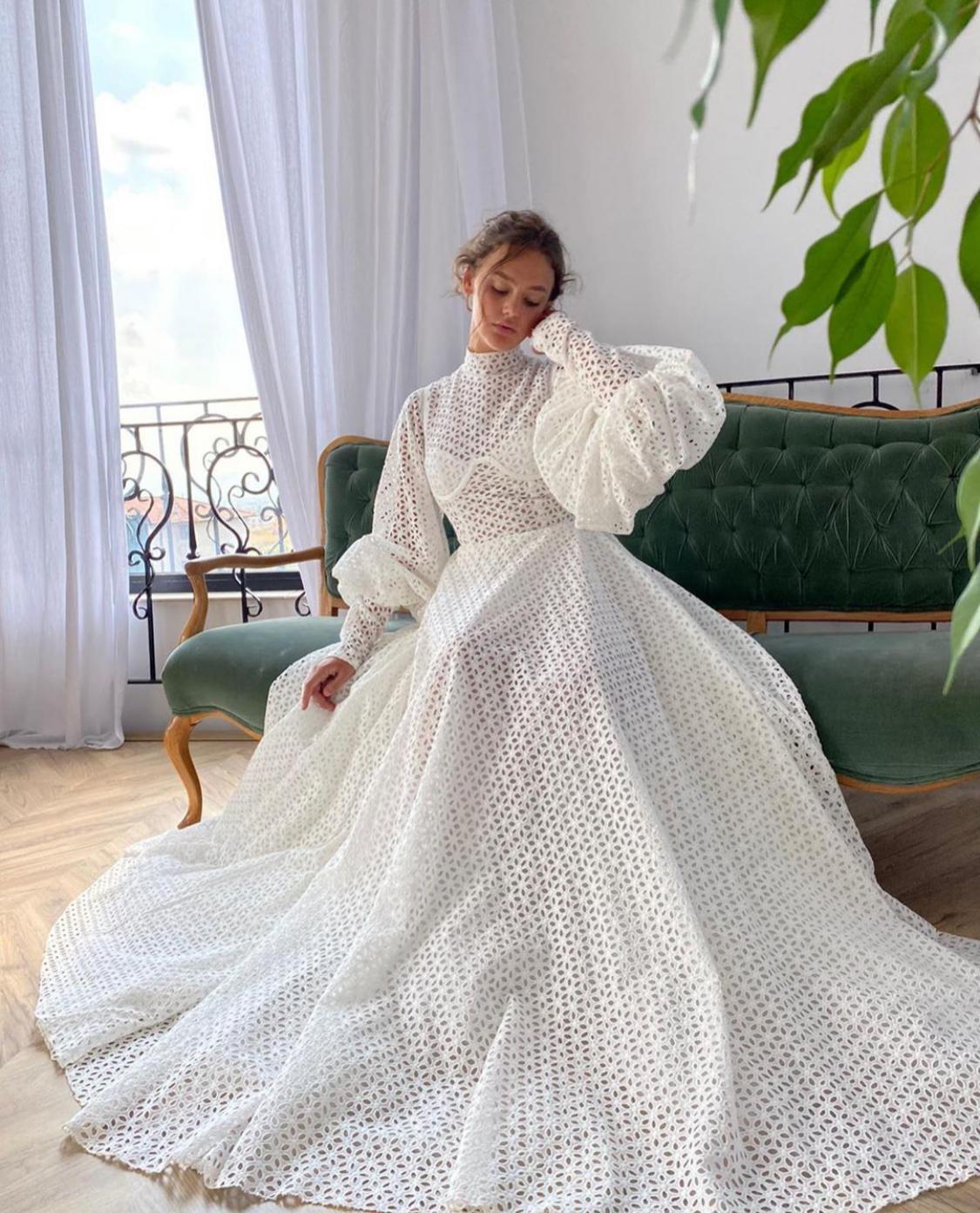 Long Sleeve Wedding Dresses – Camellia Wedding Gown