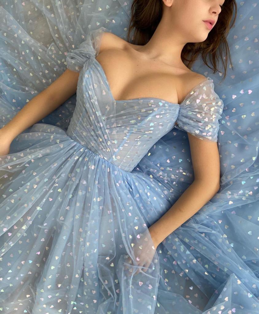 Blue Hearty Dress