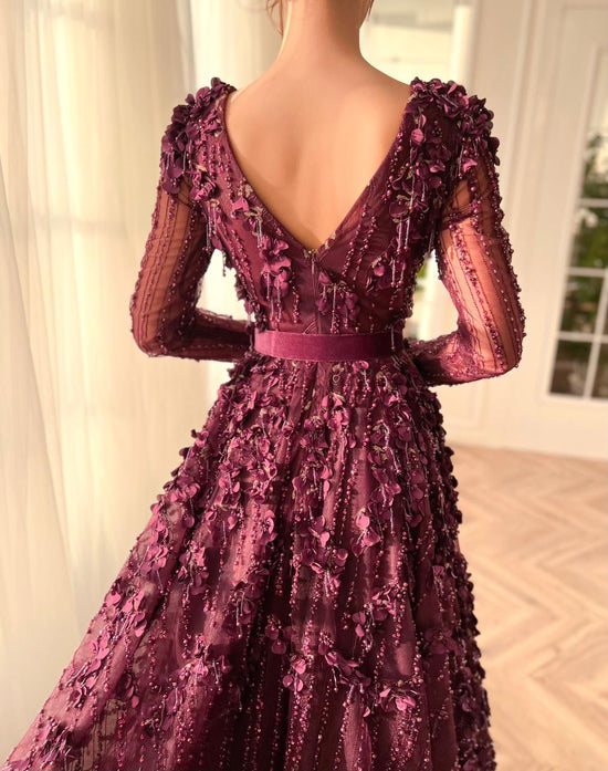 Crimson Couture Gown | Teuta Matoshi