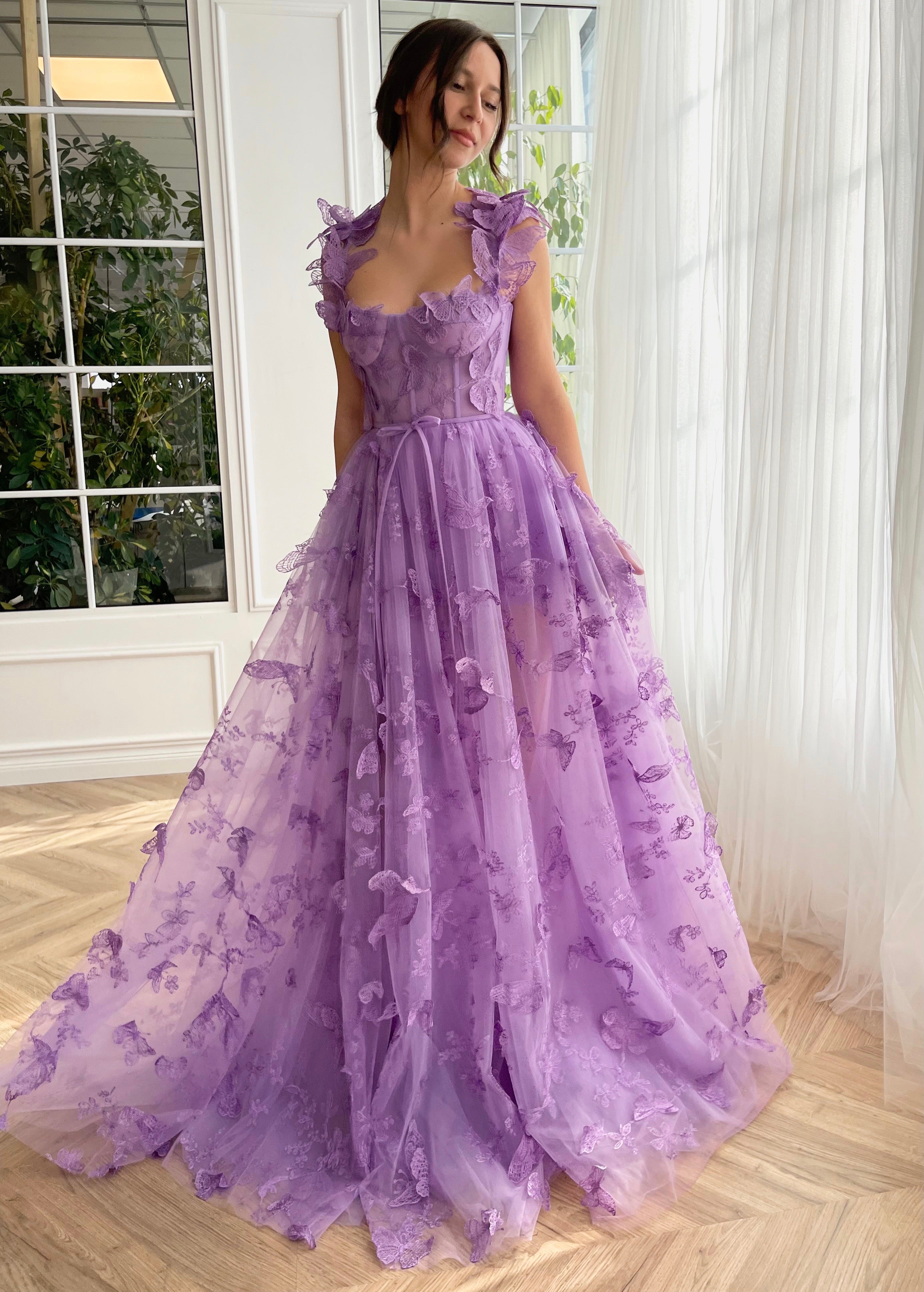 Whimsical Flutter Gown