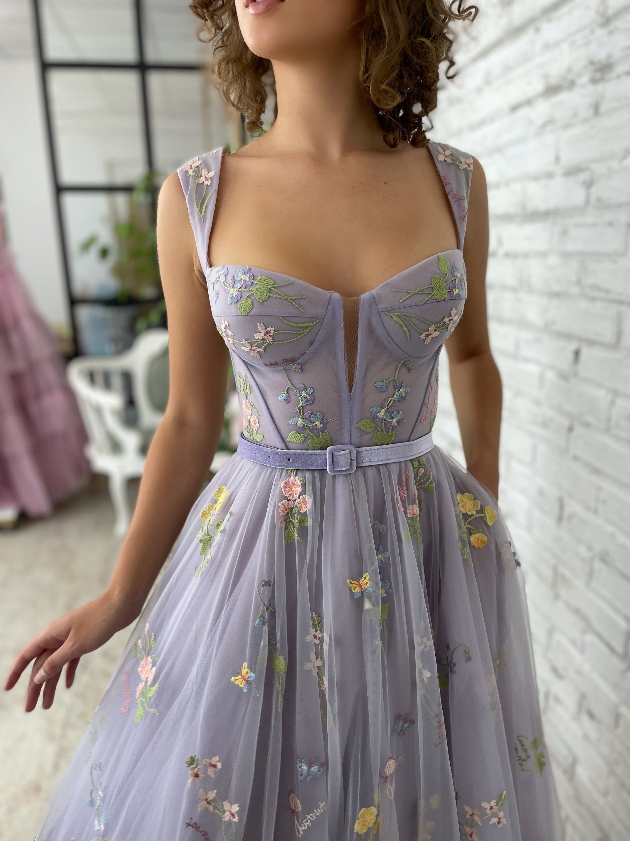 Violet Blooms Terrace Dress | Teuta Matoshi