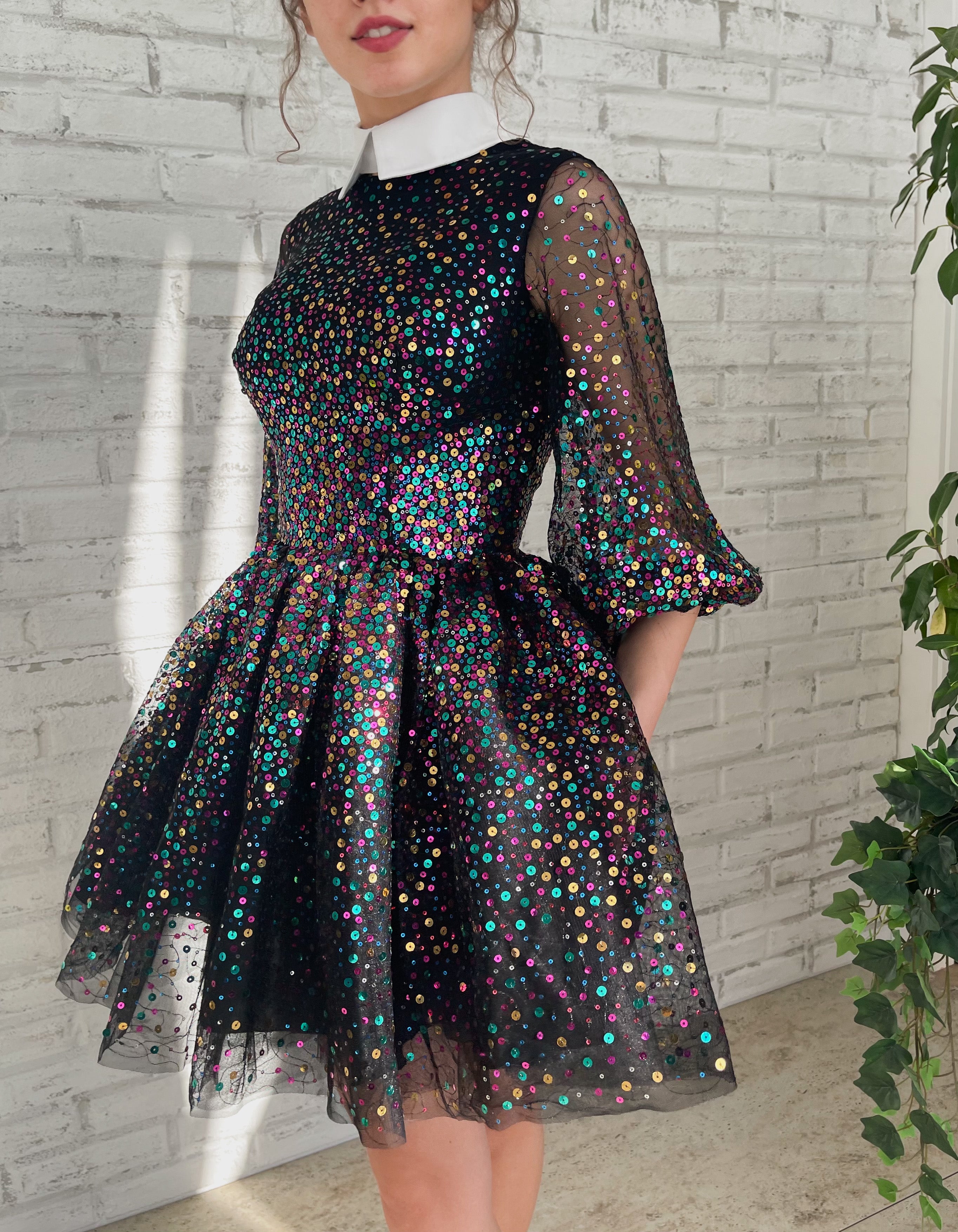 Teuta Matoshi Constellation Mini Dress | Rainbow